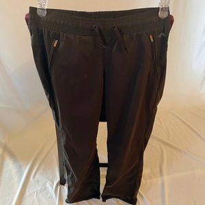 H&M Sport women’s black athletic pants with drawstring bottom size 12 NWT